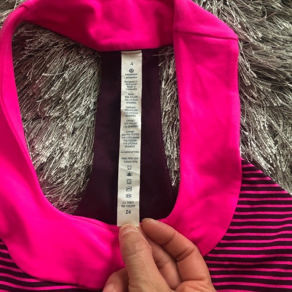 Lululemon Scoop Neck Tank - Hyper Stripe - Picture 7 of 7